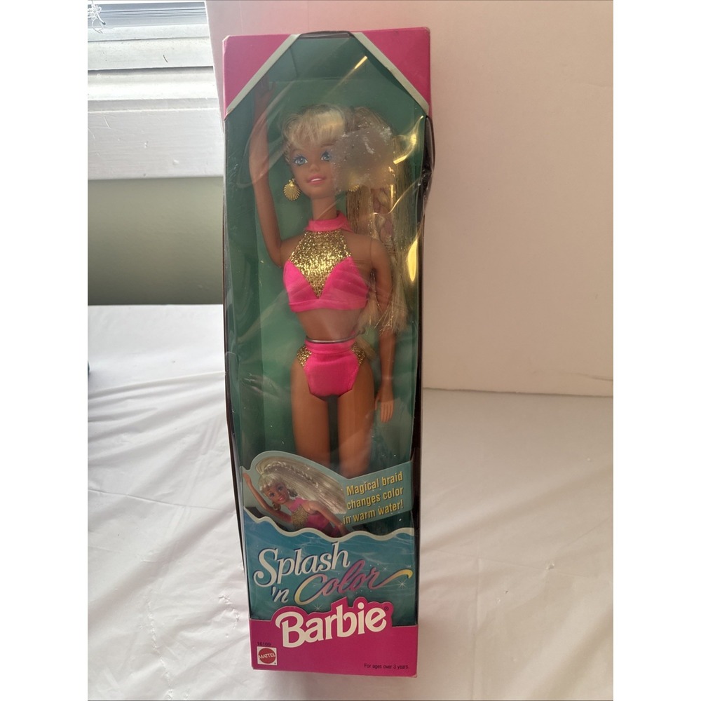 1996 Splash 'n Color Barbie Doll #16169 Magic Color Change Braid Mattel NRFB